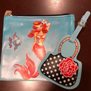 NWT Fluff BUNDLE-Makeup Bag & Bag Tag